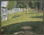 Georges Seurat A Sunday Afternoon at the lle de la Grande Jatte painting